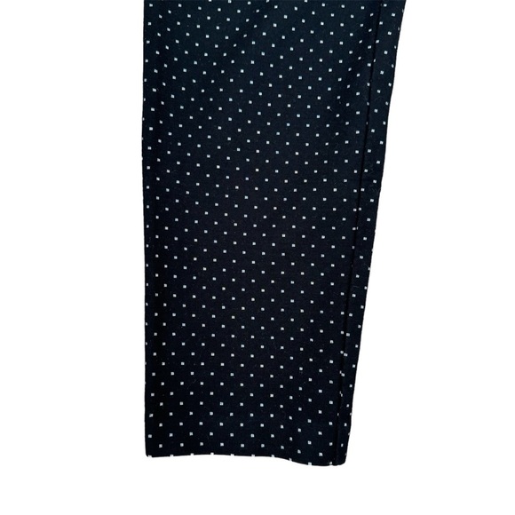 J. Jill Ponte Polka dot Pants Slim Leg size Medium Petite Black White Women’s - Picture 5 of 7